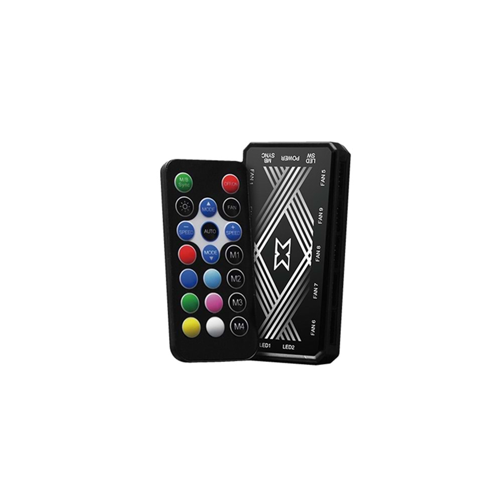 Xigmatek EN45433 GALAXY III ESSENTIAL 3x12cm BX120 ARGB Fan Kontolcü+Kumanda Siyah Kasa Fan Kiti