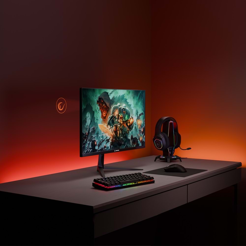 Rampage Cyclops CY25R240 25 İnç 240Hz 1ms FHD VA HDR FreeSync RGB Oyuncu Monitörü outlet
