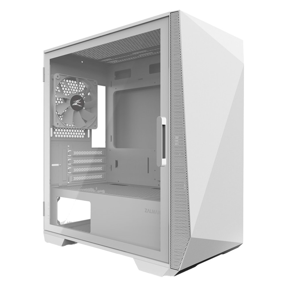 Zalman Z1 ICEBERG WHITE Beyaz 3*12cm Fan Temperli Camlı Mini-T Gaming Oyuncu Kasası