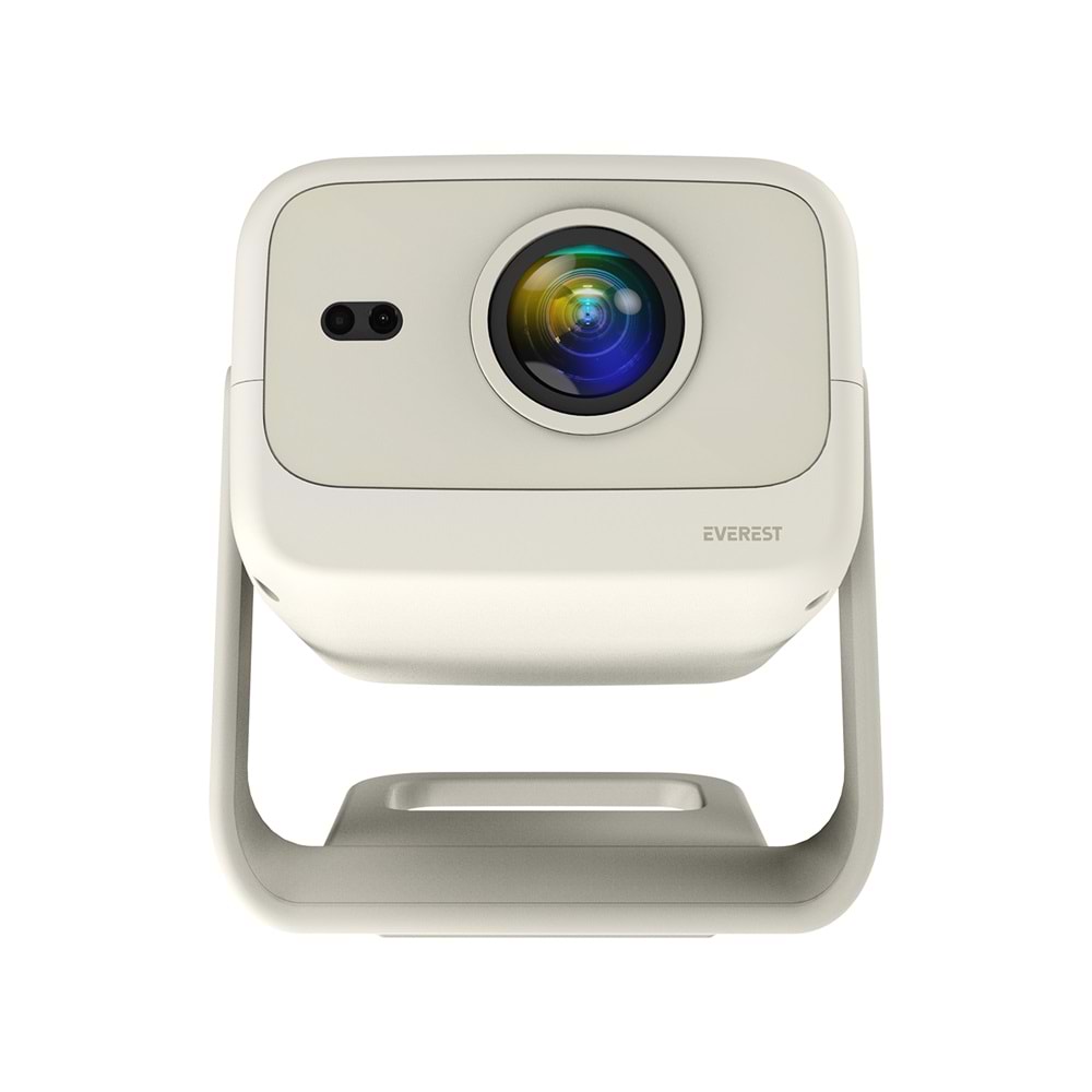 Everest PJ05 Adonis Krem/ Beyaz Otomatik Odaklama 1920*1080P 12.000 Lümen Android 9.0 4K Destekli Full HD Projeksiyon Cihazı