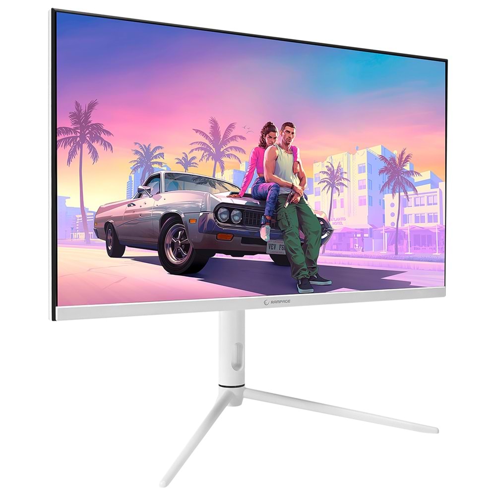 Rampage GLACIER GL27R180Q 27 180Hz 1ms AUO IPS QHD 2K AdaptiveSync RGB Pivot Beyaz Flat Oyuncu Monitörü