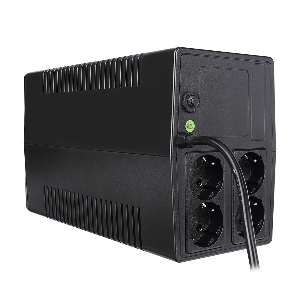 S-link FORCE U15 1500VA 900W Line-Interactive Kesintisiz Güç Kaynağı UPS Siyah Outlet