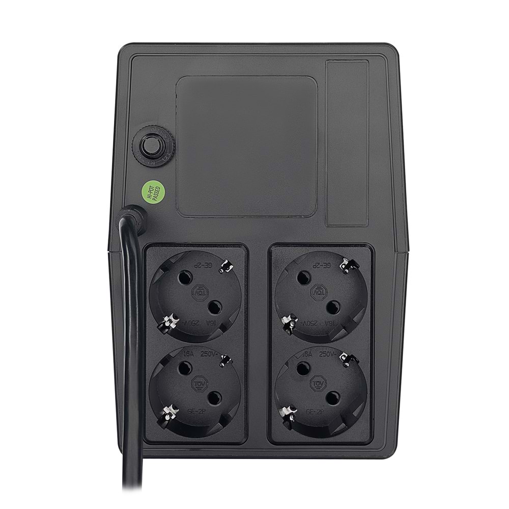 S-link FORCE U15 1500VA 900W Line-Interactive Kesintisiz Güç Kaynağı UPS Siyah Outlet