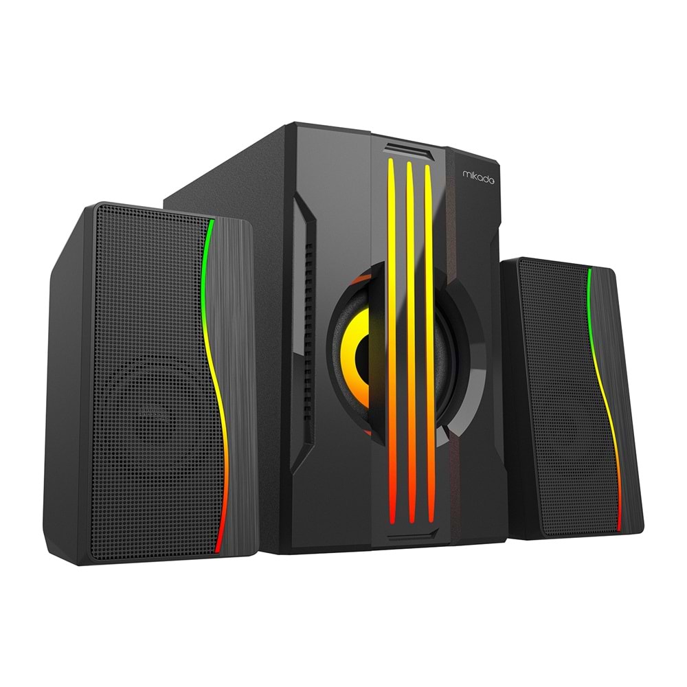 Mikado MD-254 2+1 RGB Bluetooth Destekli 25W Gaming Ses Sistemi Outlet