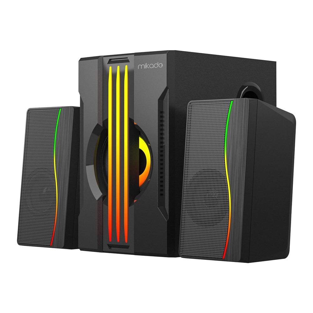 Mikado MD-254 2+1 RGB Bluetooth Destekli 25W Gaming Ses Sistemi Outlet