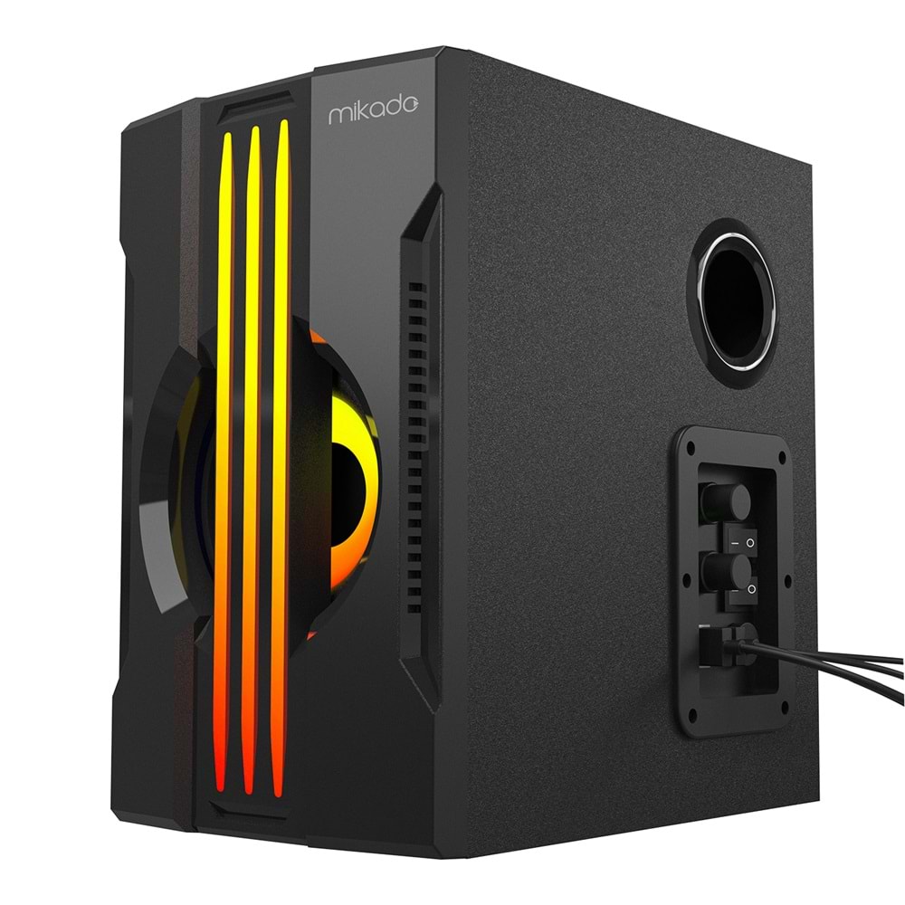 Mikado MD-254 2+1 RGB Bluetooth Destekli 25W Gaming Ses Sistemi Outlet