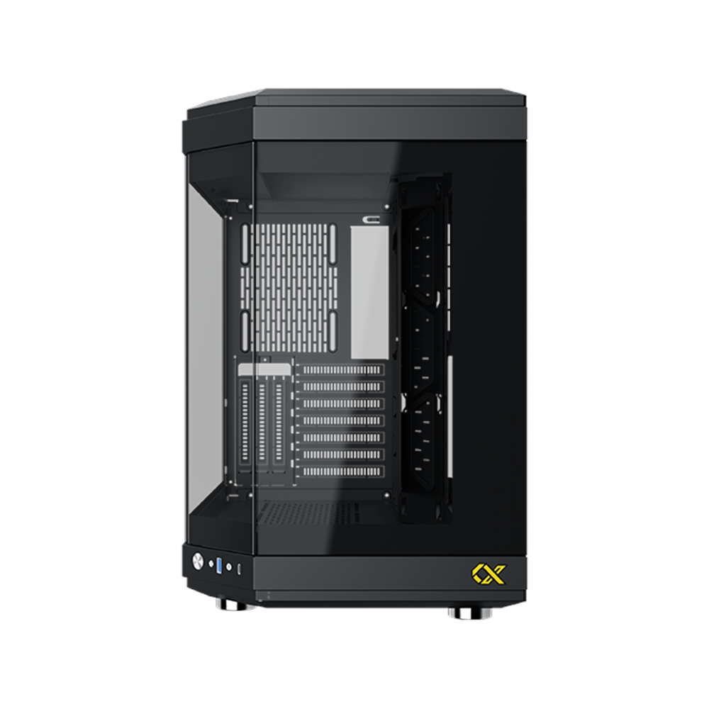 Xigmatek EN41938 CUBI Siyah E-ATX 6x120mm ARGB Type-C 3 Yön Temperli Cam Gaming Kasa