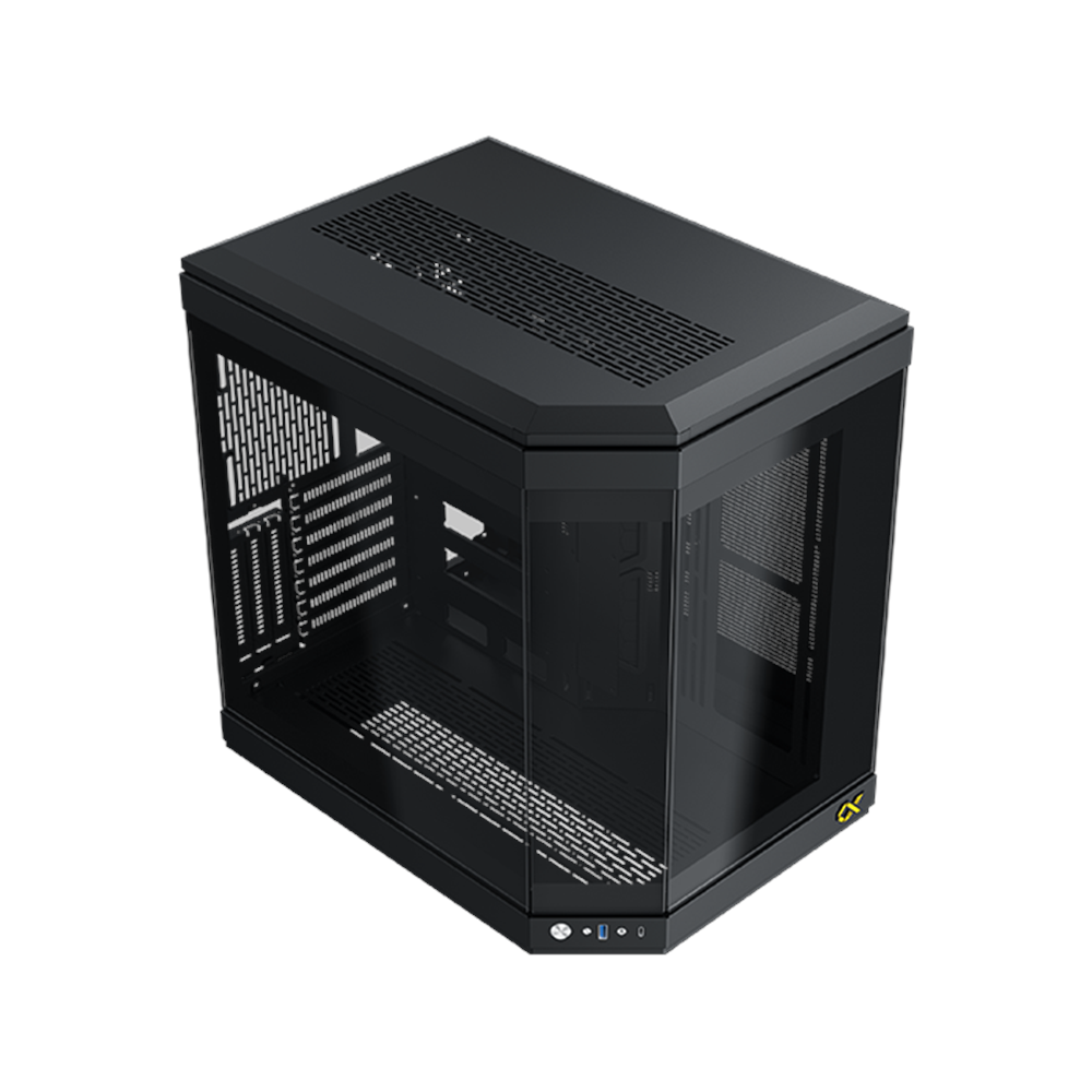 Xigmatek EN41938 CUBI Siyah E-ATX 6x120mm ARGB Type-C 3 Yön Temperli Cam Gaming Kasa