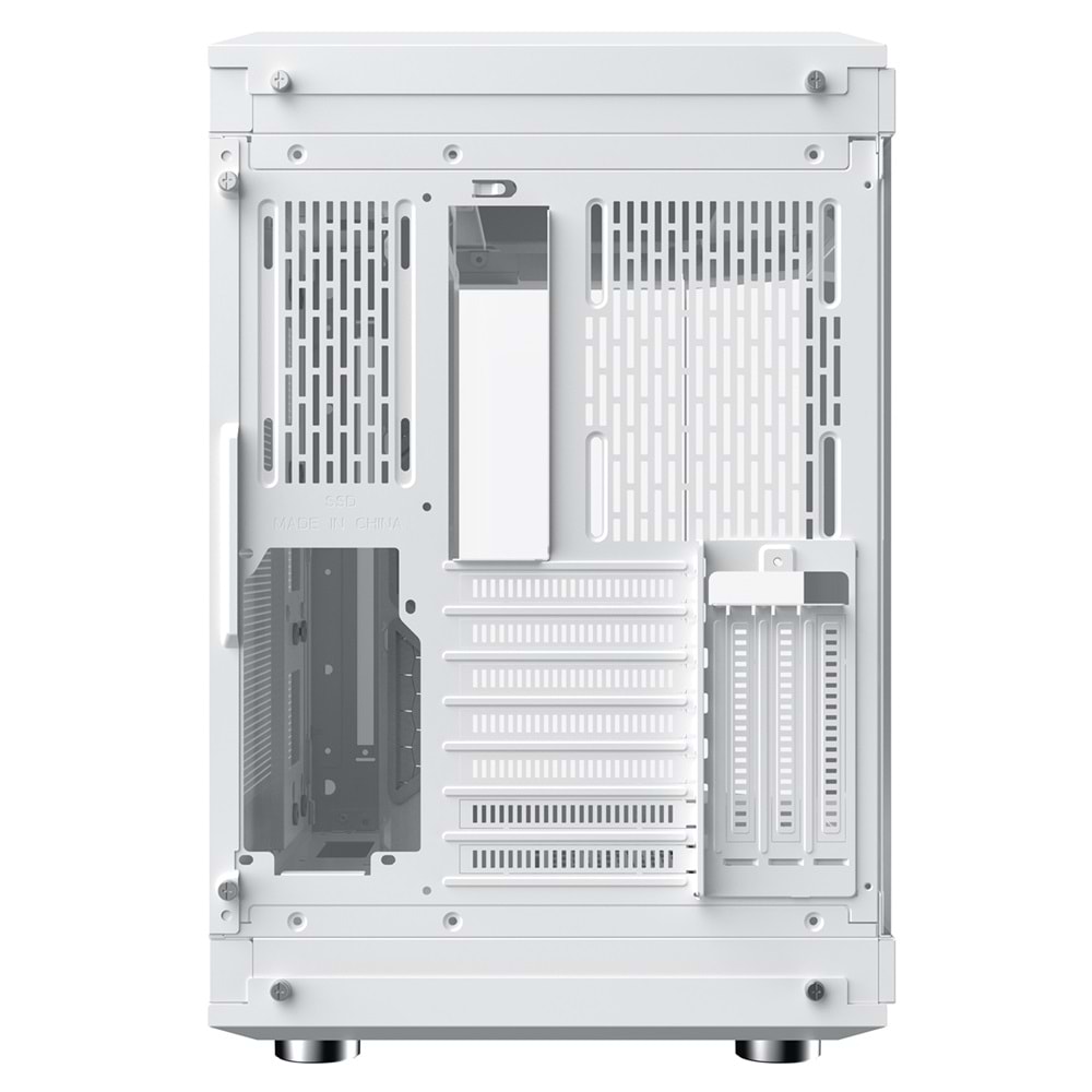 Xigmatek EN41983 CUBI ARCTIC Beyaz E-ATX 6x120mm ARGB Type-C 3 Yön Temperli Cam Gaming Kasa