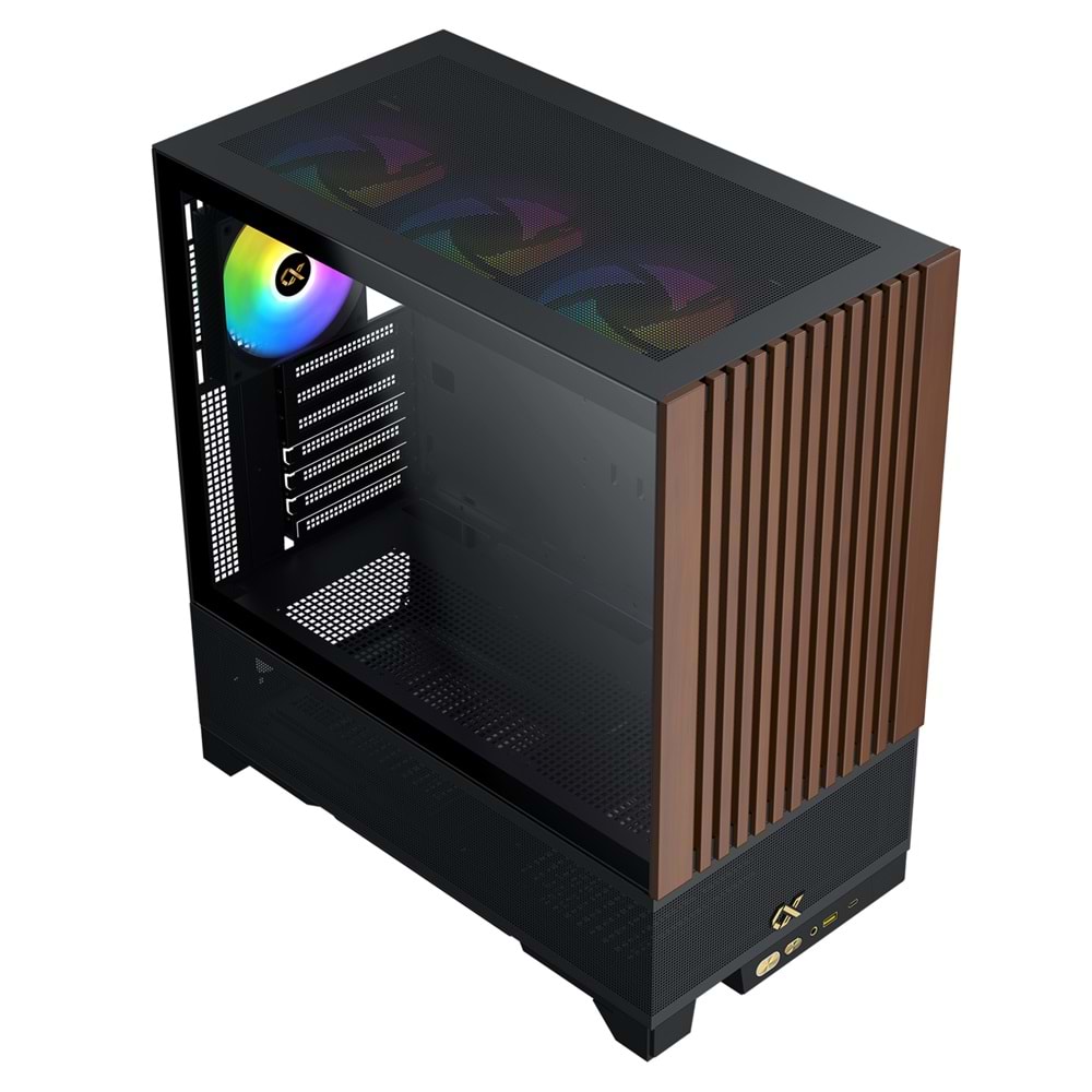 Xigmatek EN42201 ENDORPHIN WD Siyah TYPE-C Ahşap Ön Panel 4*12cm ARGB+Kumanda E-ATX Big-T Gaming Oyuncu Kasası