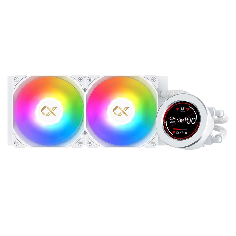 Xigmatek FROZR-O II ARCTIC 240 Digital Göstergeli ARGB Sıvı Soğutucu AM5 LGA1700 Uyumlu