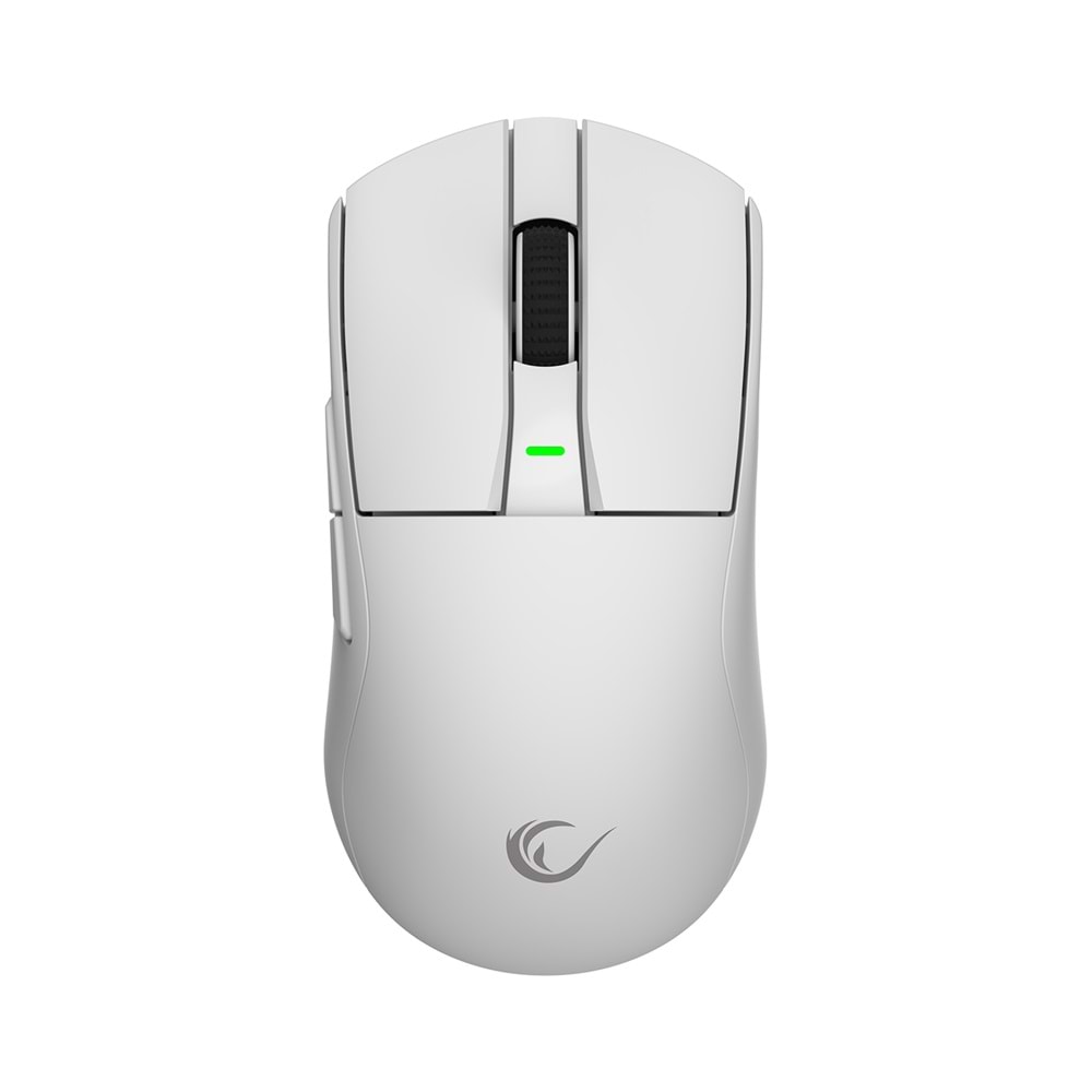 Rampage ZENITH PRO 4K Kablosuz PAW3395 RGB Beyaz Gaming Oyuncu Mouse