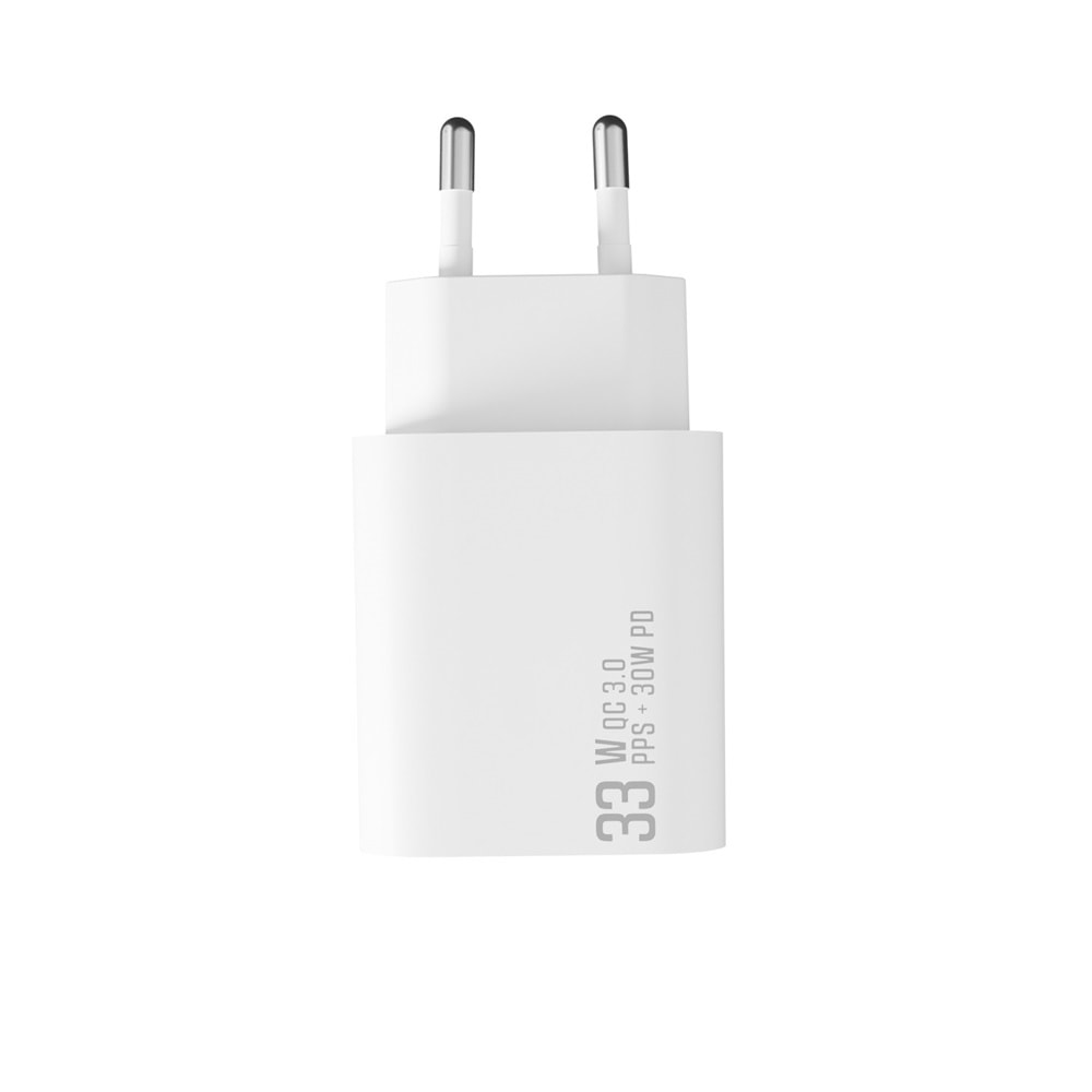 S-link SL-EC67 Type USB-C 30W PD / 33W PPS USB QC 3.0 18W Hızlı Ev Şarj Adaptörü