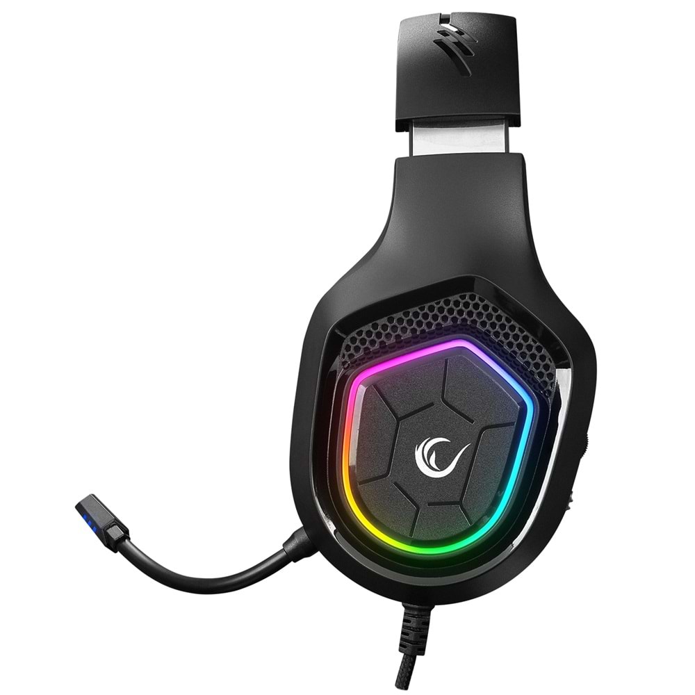 Rampage RM-K90 VECTOR Siyah RGB LED Type-C Gaming Mikrofonlu Oyuncu Kulaklığı