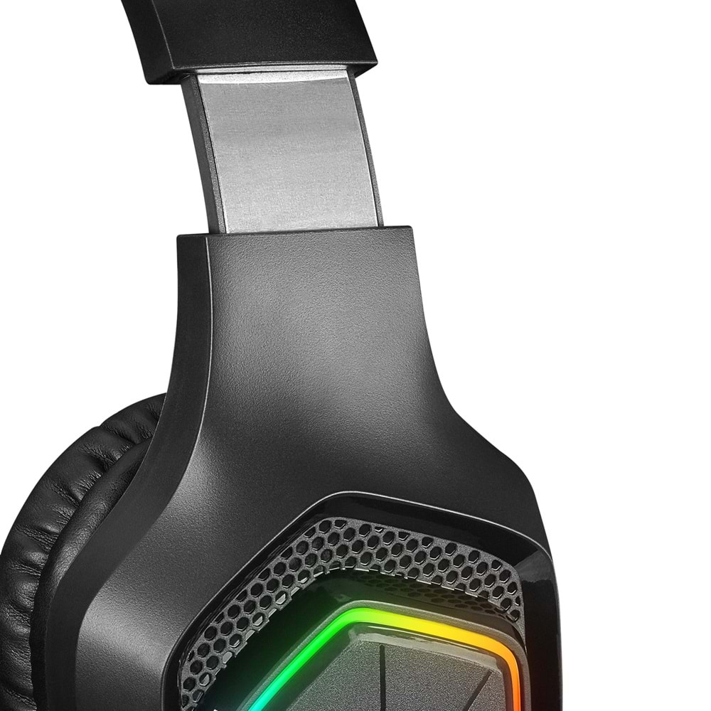 Rampage RM-K90 VECTOR Siyah RGB LED Type-C Gaming Mikrofonlu Oyuncu Kulaklığı