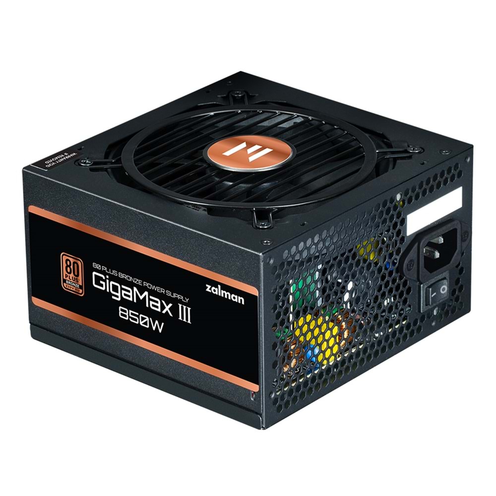 Zalman ZM850-GVIII GigaMaxIII 850W 80+ Bronze ATX3.0 ve PCIe Gen.5 Uyumlu Yarı Modüler Power Supply
