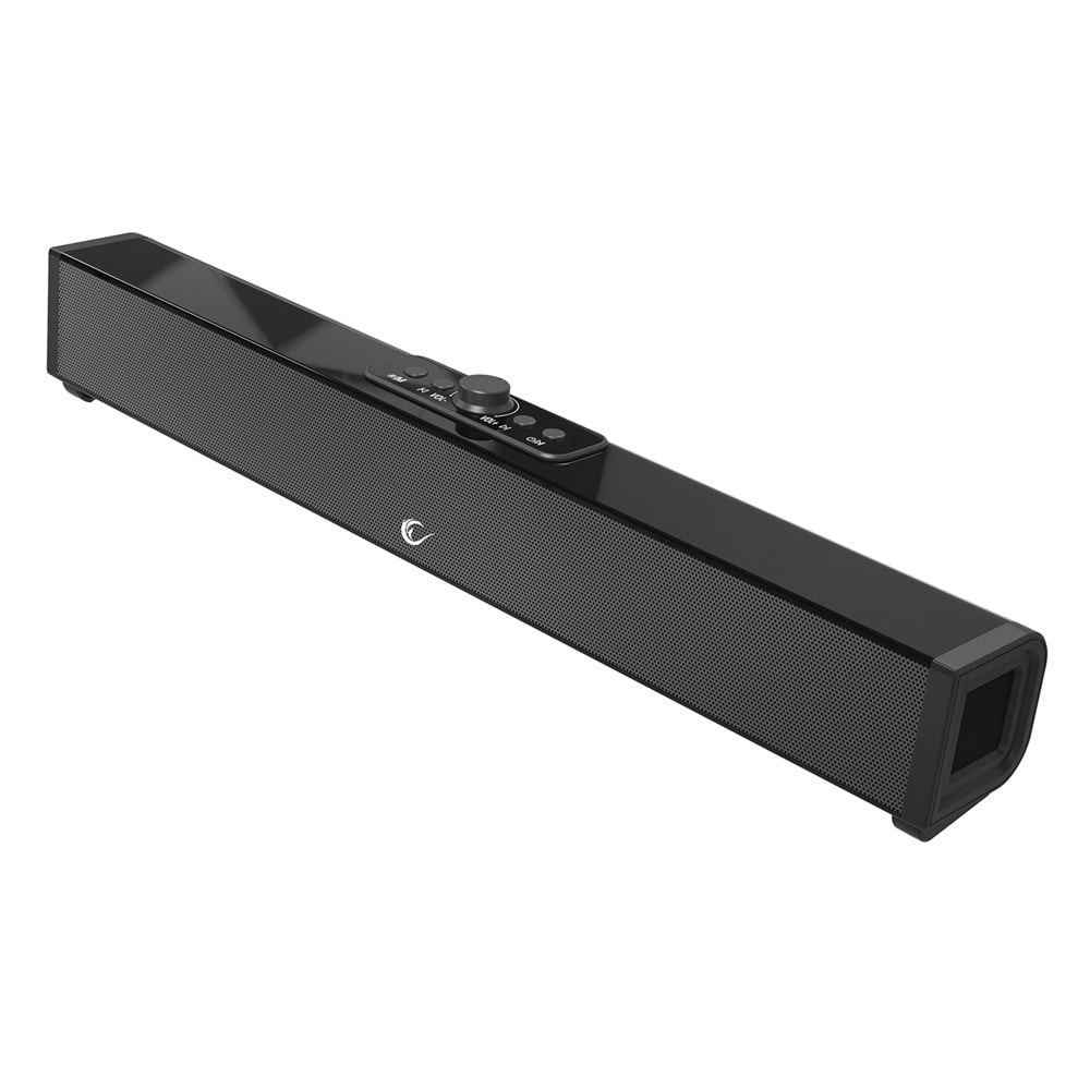 Rampage RM-1 SoundWave Plus Siyah Total 64W 16V/4.06A BT+USB+AUX+TF Kartlı Gaming Soundbar Speaker(Outlet)