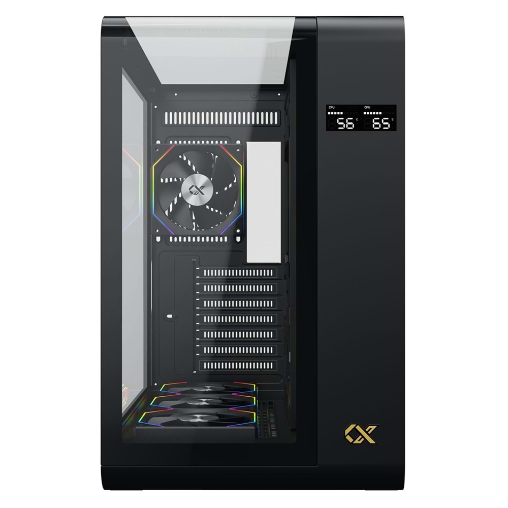 Xigmatek EN44274 PANO S Siyah 3 Taraf Temperli Cam 7x120mm ARGB Fan E-ATX Gaming Kasa OUTLET
