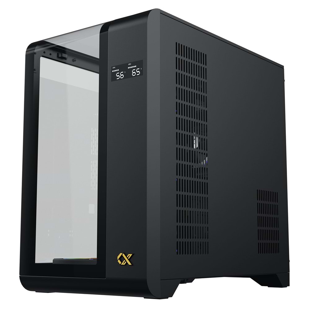 Xigmatek EN44274 PANO S Siyah 3 Taraf Temperli Cam 7x120mm ARGB Fan E-ATX Gaming Kasa OUTLET