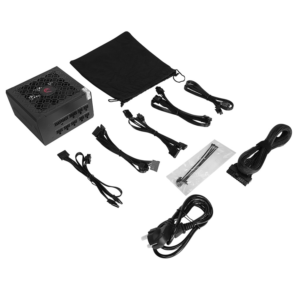 Rampage MATE M650-80PB 650W 12cm Fan Full Modular 80 Plus Bronze Aktif PFC Beyaz Power Supply