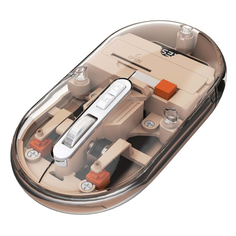 Everest SM-BT29 Glassy Rose Gold Transparan 2in1 Bluetooth ve 2.4GHz Kablosuz Mouse