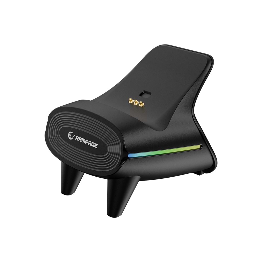 Rampage HYDRA PRO Siyah BT + 2.4 GHz Şarj İstasyonlu PC Gamepad RGB Joypad