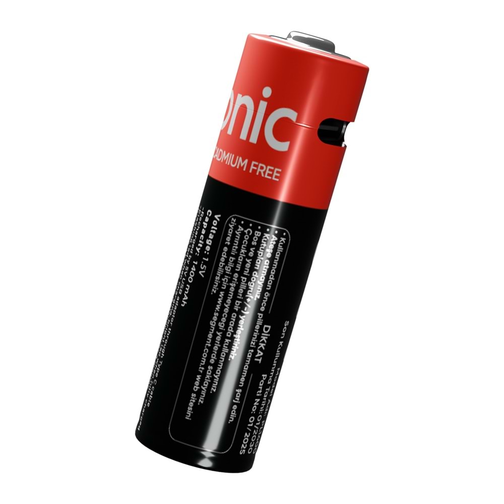 Asonic PL1400 AA 1.5V 1400mAh Type-C USB Şarjlı 2'li Pil