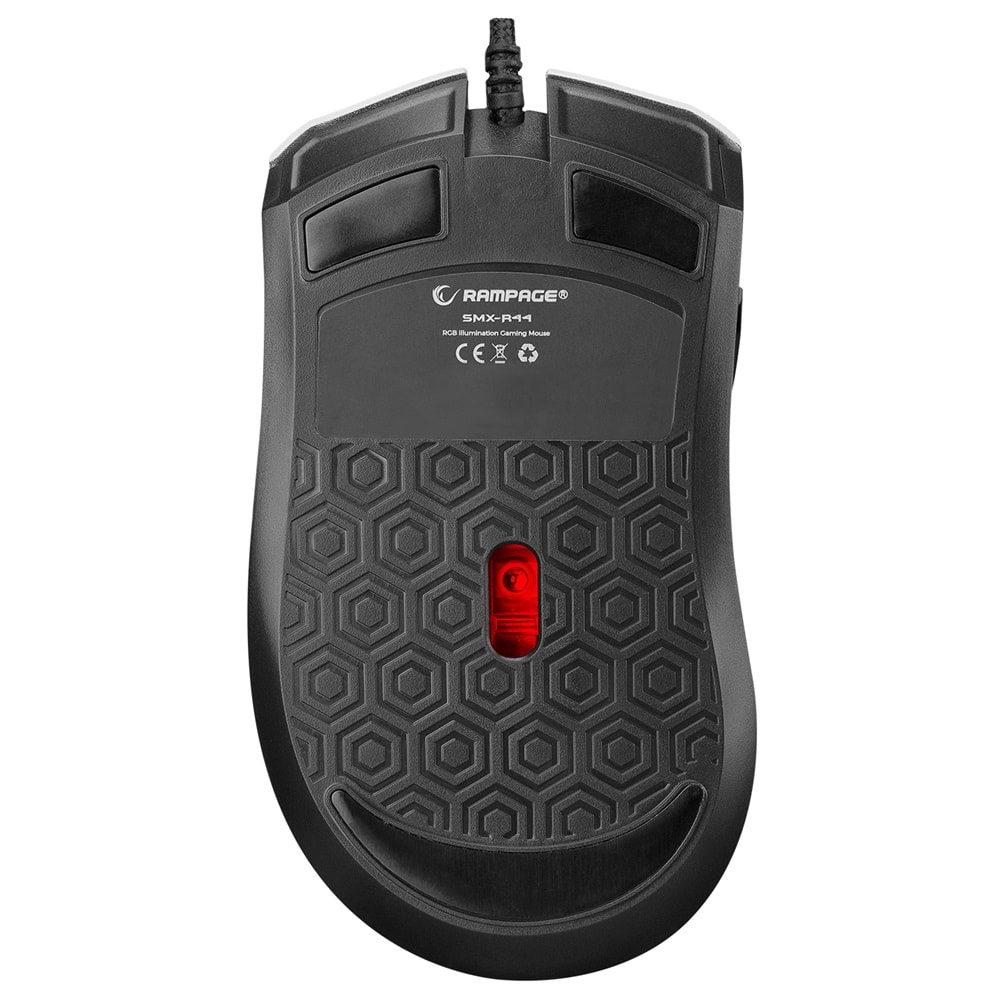 Rampage SMX-R44 V2 Makrolu Beyaz 12800 DPI RGB LED 80 Milyon Huano Switch Gaming Oyuncu Mouse