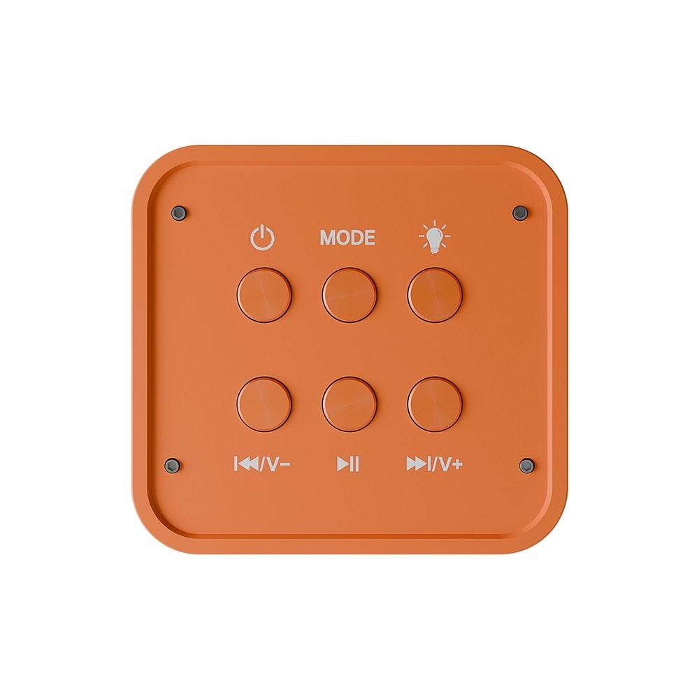 Mikado MD-56BT Turuncu Beyaz AUX + USB + Bluetooth Destekli 10W 1500mAh Taşınabilir Speaker
