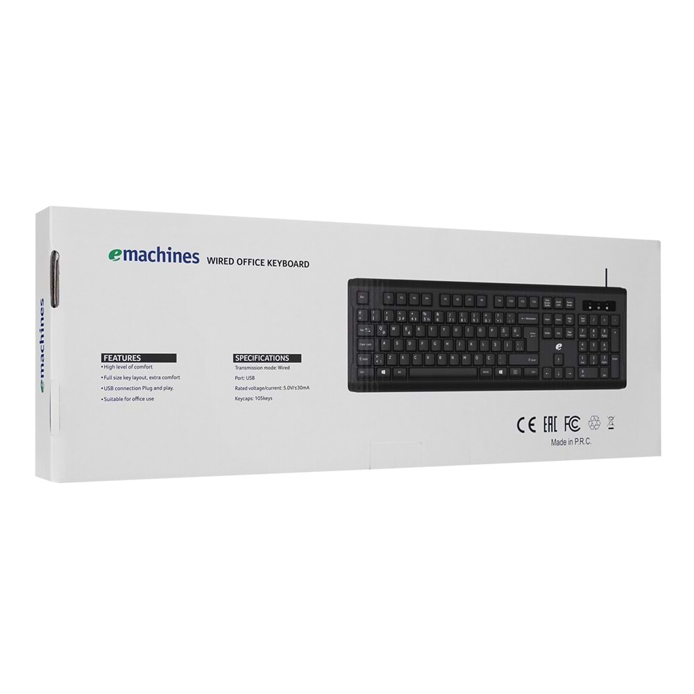 Acer eMachines EAK9821 Siyah USB KabloluTR Q Klavye