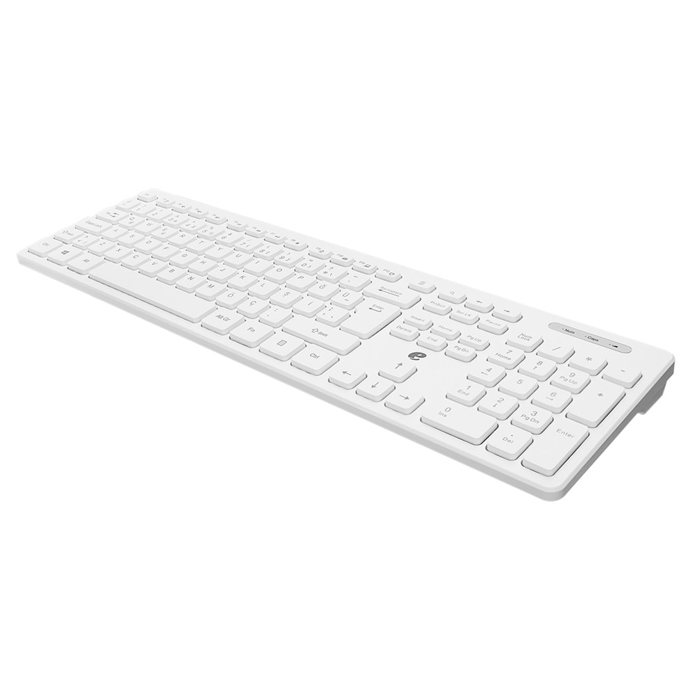 Acer eMachines EAK920 Beyaz Kablosuz TR Q Klavye Mouse Set Multimedya Sessiz Kullanım