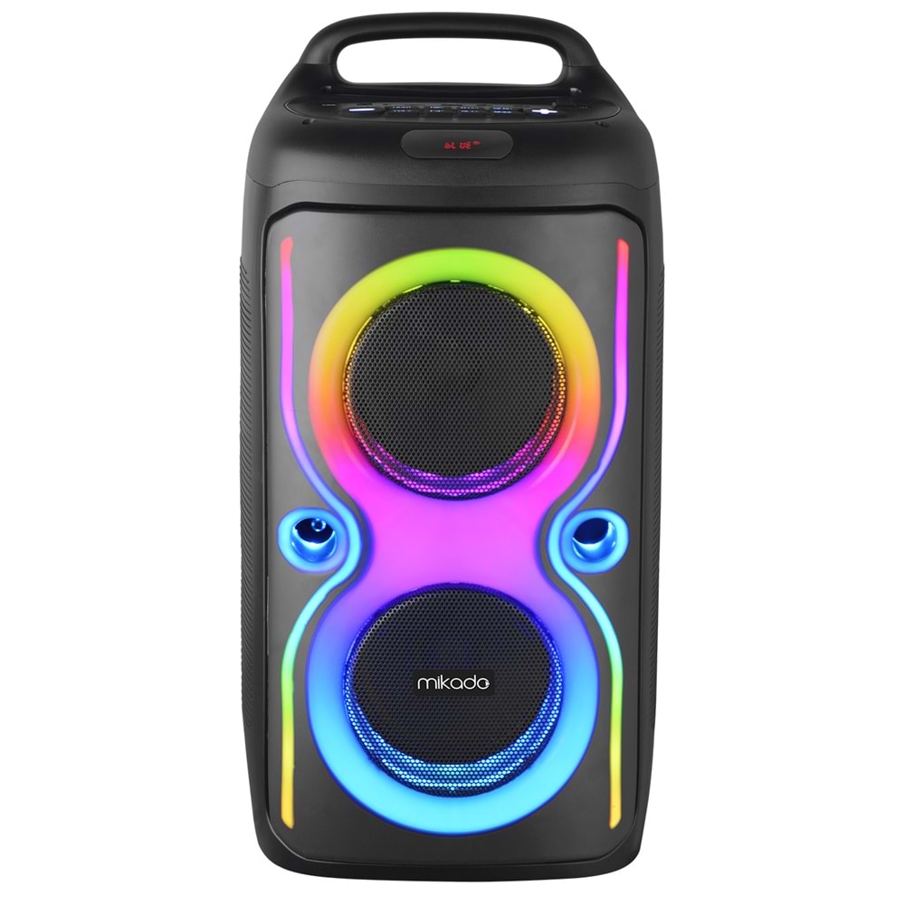 Mikado MD-66BT ThunderBag 40W RGB Işıklı Kablosuz Bluetooth Toplantı-Parti Hoparlörü