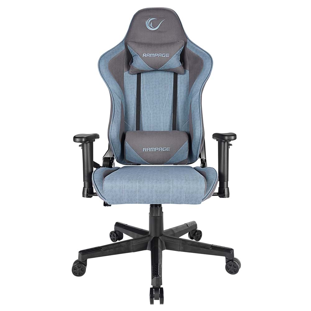 Rampage MC-8671 Ocean Mavi/Gri Kumaş Oyuncu Koltuğu OUTLET