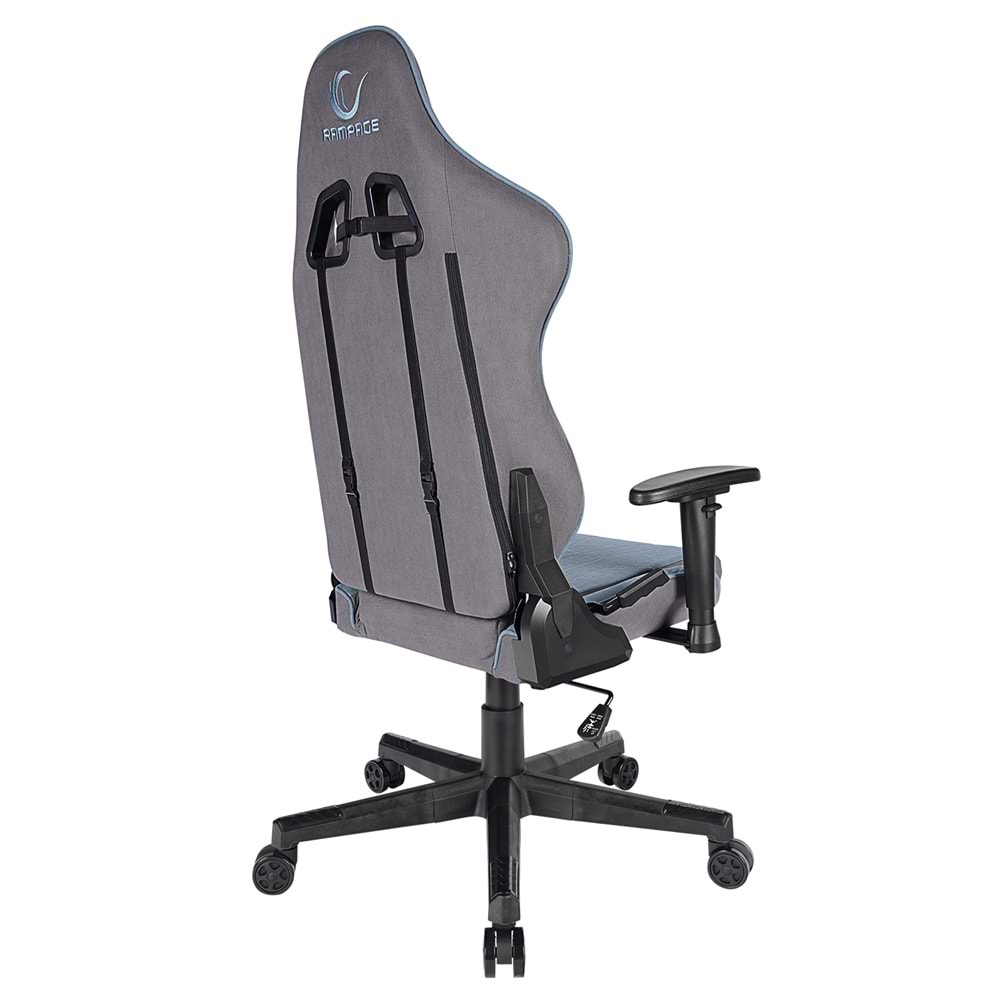 Rampage MC-8671 Ocean Mavi/Gri Kumaş Oyuncu Koltuğu OUTLET