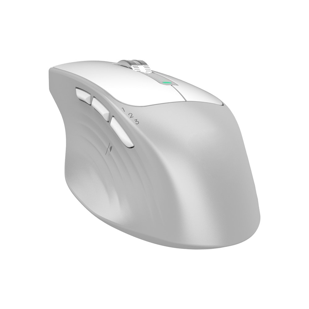 Everest SM-BT24 Metalik Beyaz Mouse | Bluetooth + 2.4GHz Dual Mode Kablosuz