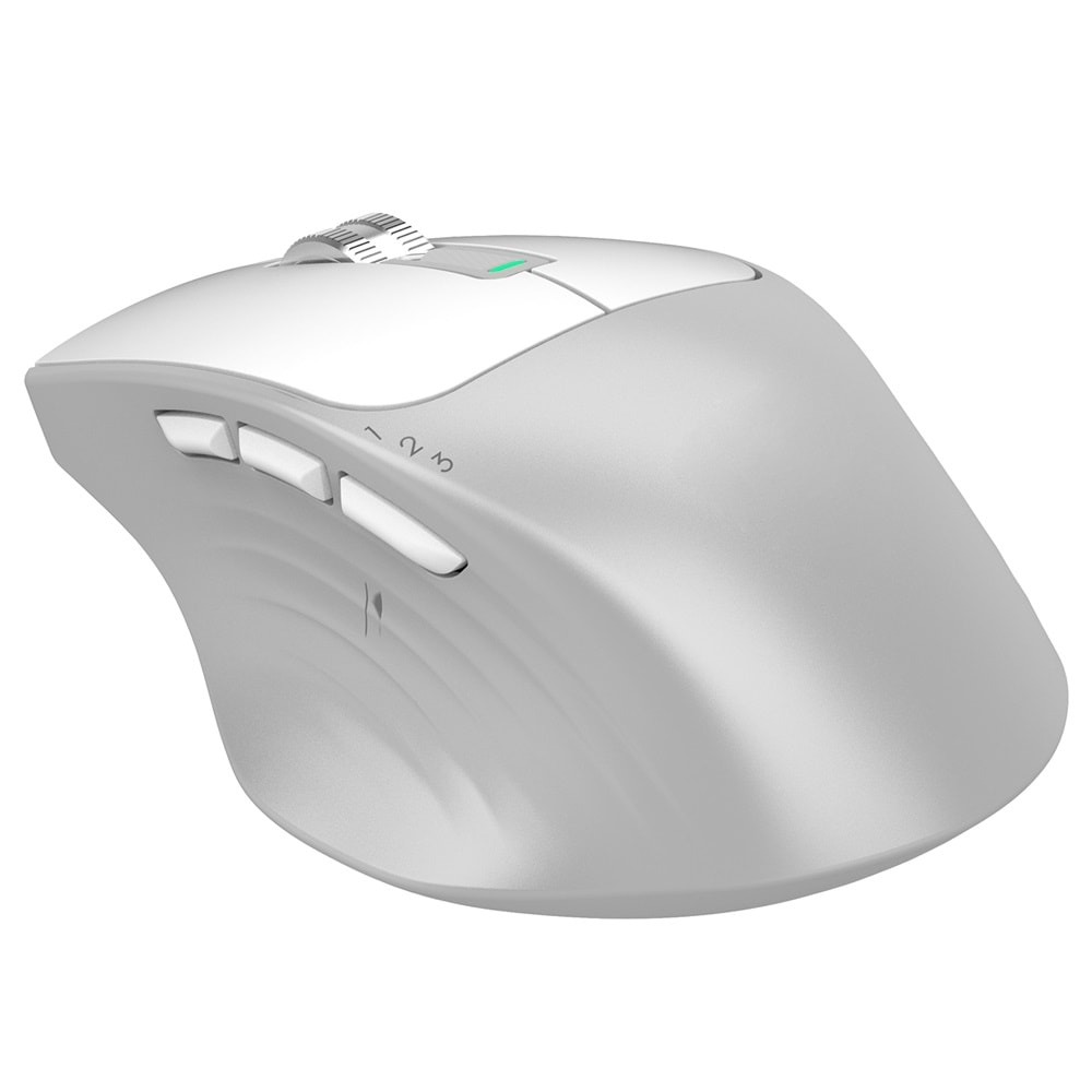 Everest SM-BT24 Metalik Beyaz Mouse | Bluetooth + 2.4GHz Dual Mode Kablosuz