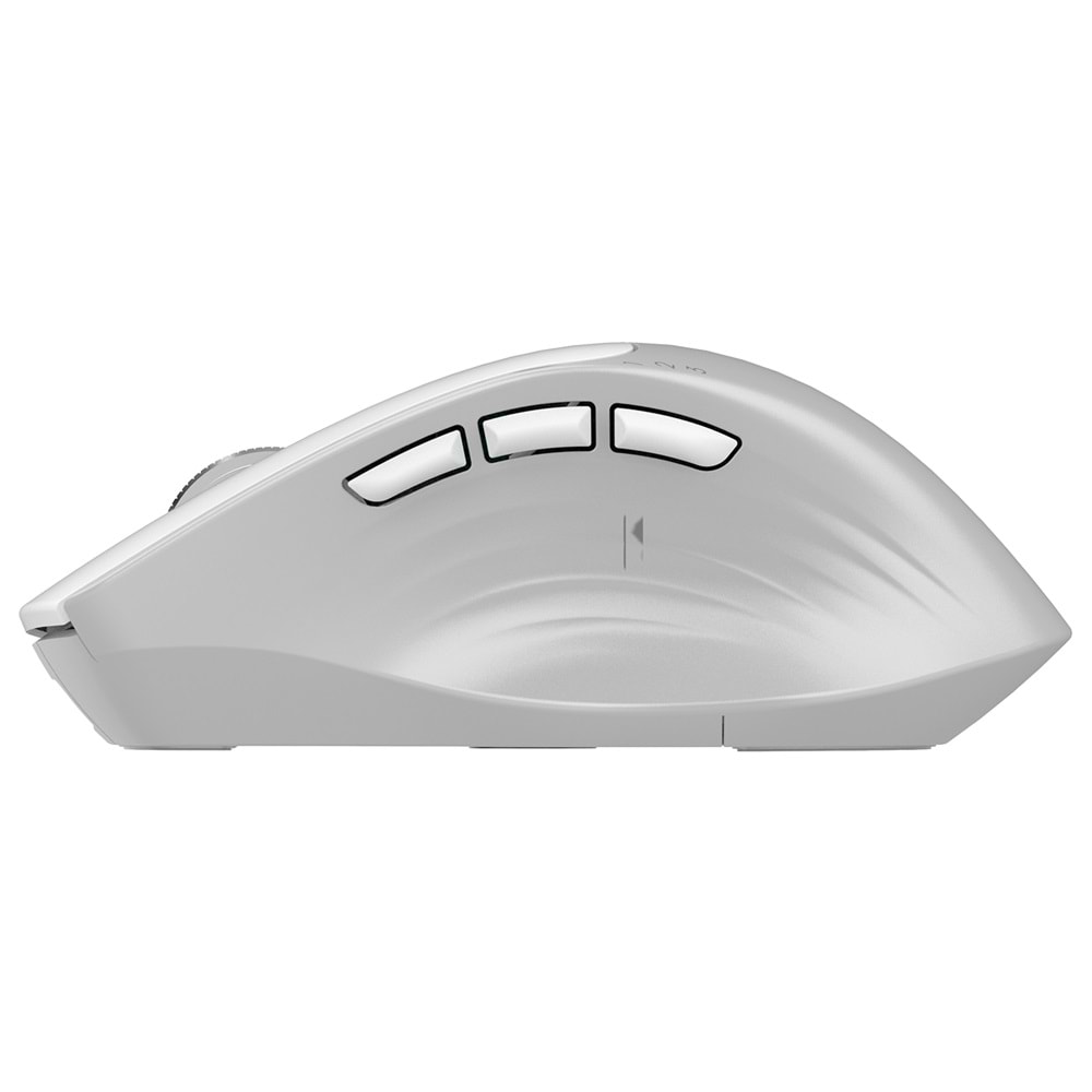 Everest SM-BT24 Metalik Beyaz Mouse | Bluetooth + 2.4GHz Dual Mode Kablosuz
