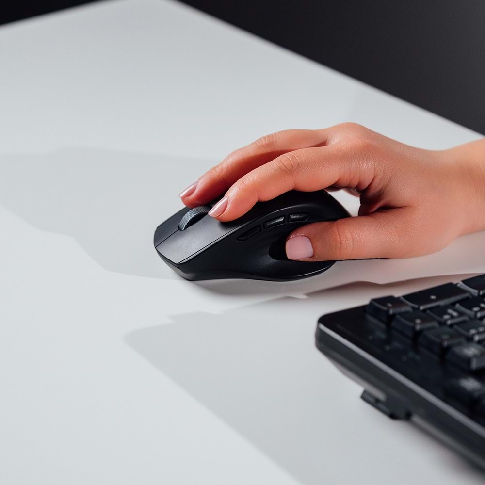 Everest KM-35 Comfy Siyah Kablosuz Ergonomik Q Multimedia Klavye + Mouse Set