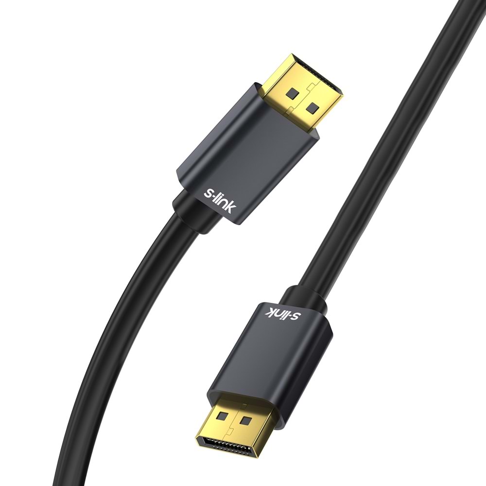 S-link SL-SDP8K02 DisplayPort 1.4 2 Metre 8K 60Hz M/M Görüntü Aktarım Kablosu