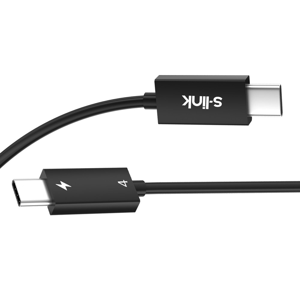S-link SL-TC512 Thunderbolt 5.0 1.2m 8k 60HZ PD240W TypeC to TypeC 80Gbps Hızlı Data Kablosu