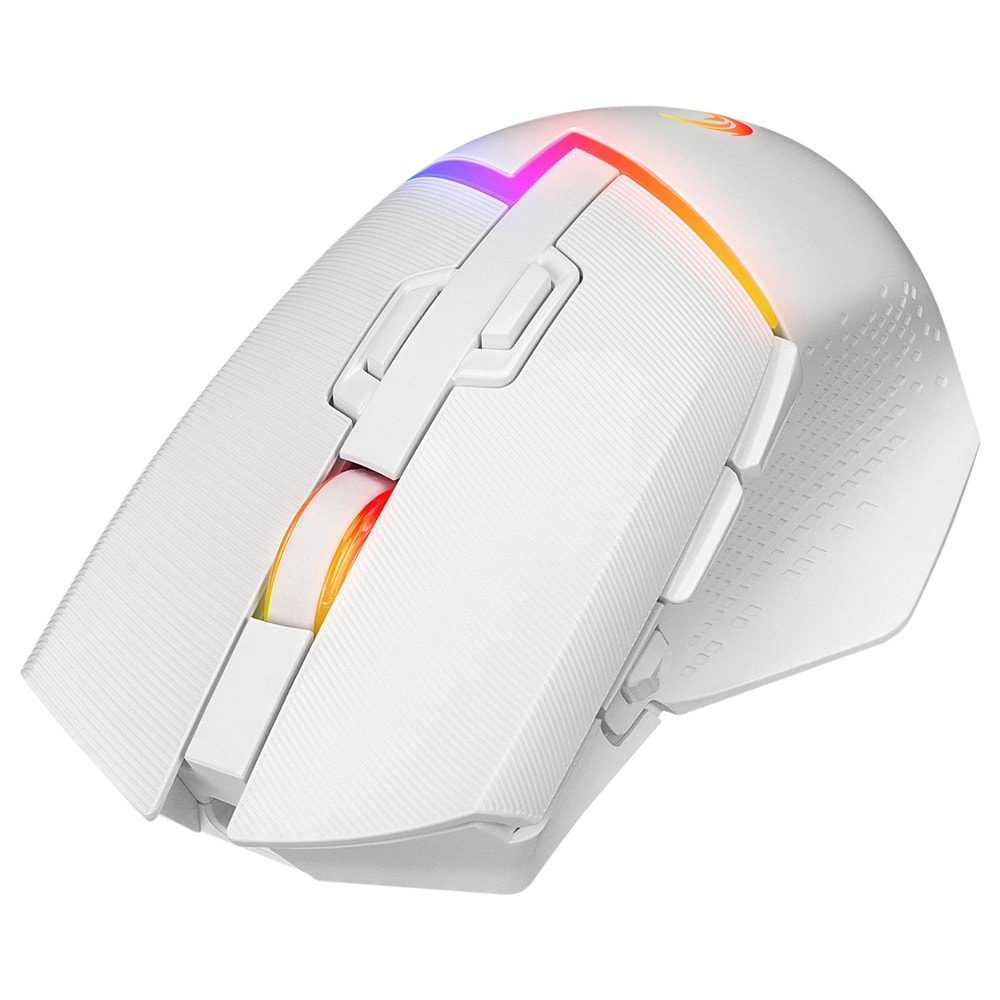Rampage DROP M3 V2 24000 DPI PAW3311 Sensör RGB Şarjlı Kablosuz Huano Switch Gaming Oyuncu Mouse Beyaz