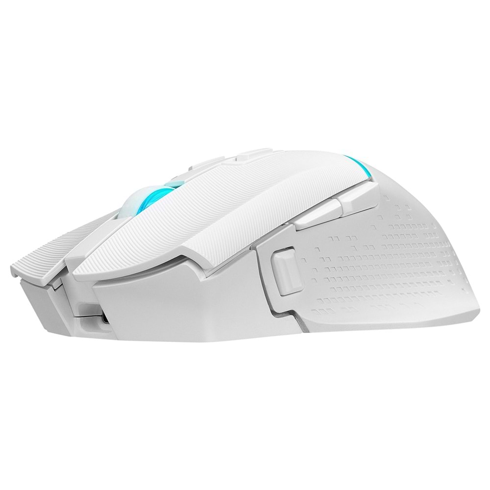 Rampage DROP M3 V2 24000 DPI PAW3311 Sensör RGB Şarjlı Kablosuz Huano Switch Gaming Oyuncu Mouse Beyaz