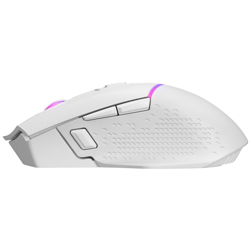 Rampage DROP M3 V2 24000 DPI PAW3311 Sensör RGB Şarjlı Kablosuz Huano Switch Gaming Oyuncu Mouse Beyaz