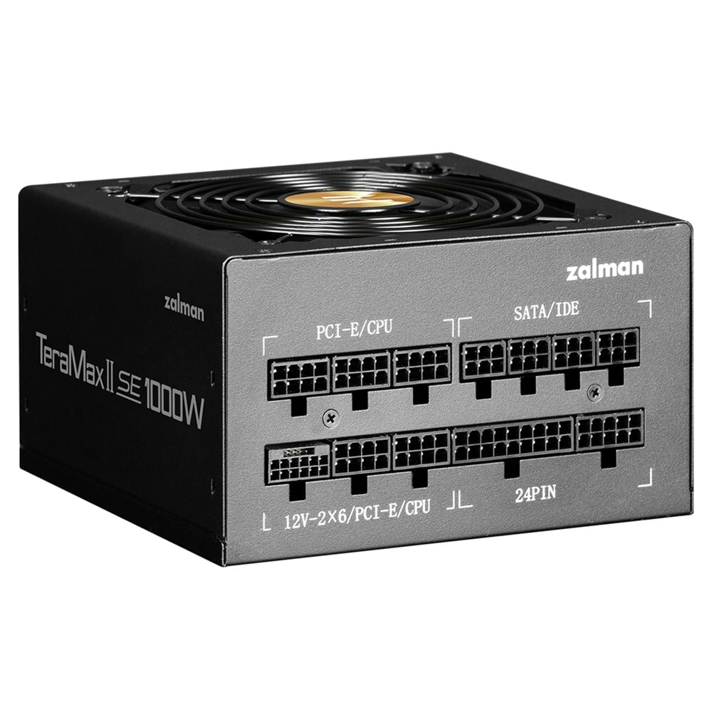 Zalman ZM1000-TMX2SE TeraMax2SE 1000W 80Plus Gold ATX3.1 + PCI5.1 Siyah Full-Modular Power Supply