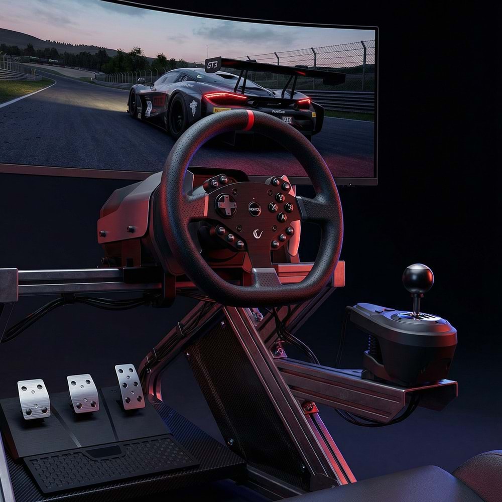 Rampage FORCE V995 PC El Vitesli 3 Pedallı Gaming Oyun Direksiyonu Outlet