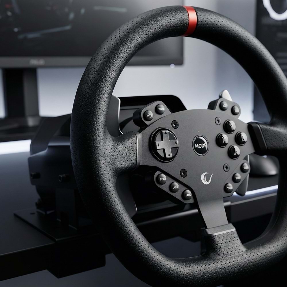 Rampage FORCE V995 PC El Vitesli 3 Pedallı Gaming Oyun Direksiyonu Outlet