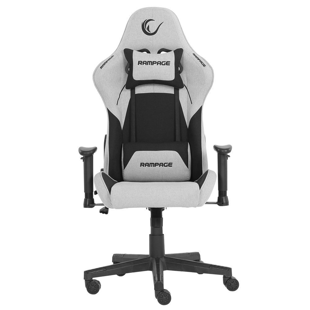 Rampage KL-R26 Peak Üst Seviye Terletmez Kumaş Gri/Siyah Gaming Oyuncu Koltuğu