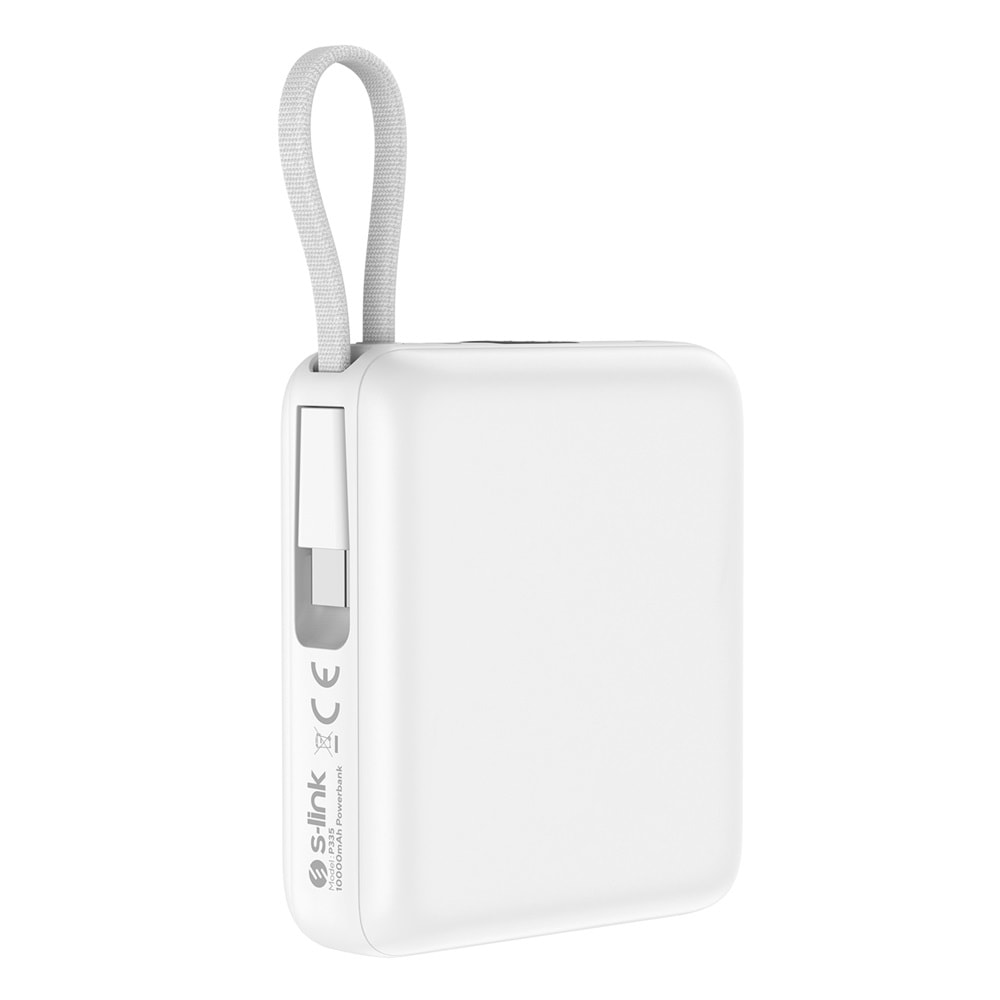 S-link P335 10000mAh PD35W+QC30W-HSC22,5W Gri LCD Taşınabilir Pil Şarj Cihazı Powerbank