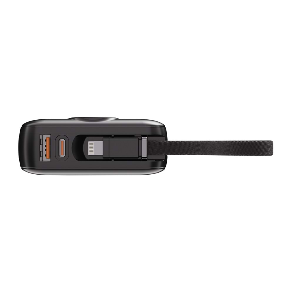 S-Link G450 20000mAh PD45W QC3.0 Dahili Kablolu LCD Ekranlı Siyah Taşınabilir Şarj Cihazı Powerbank