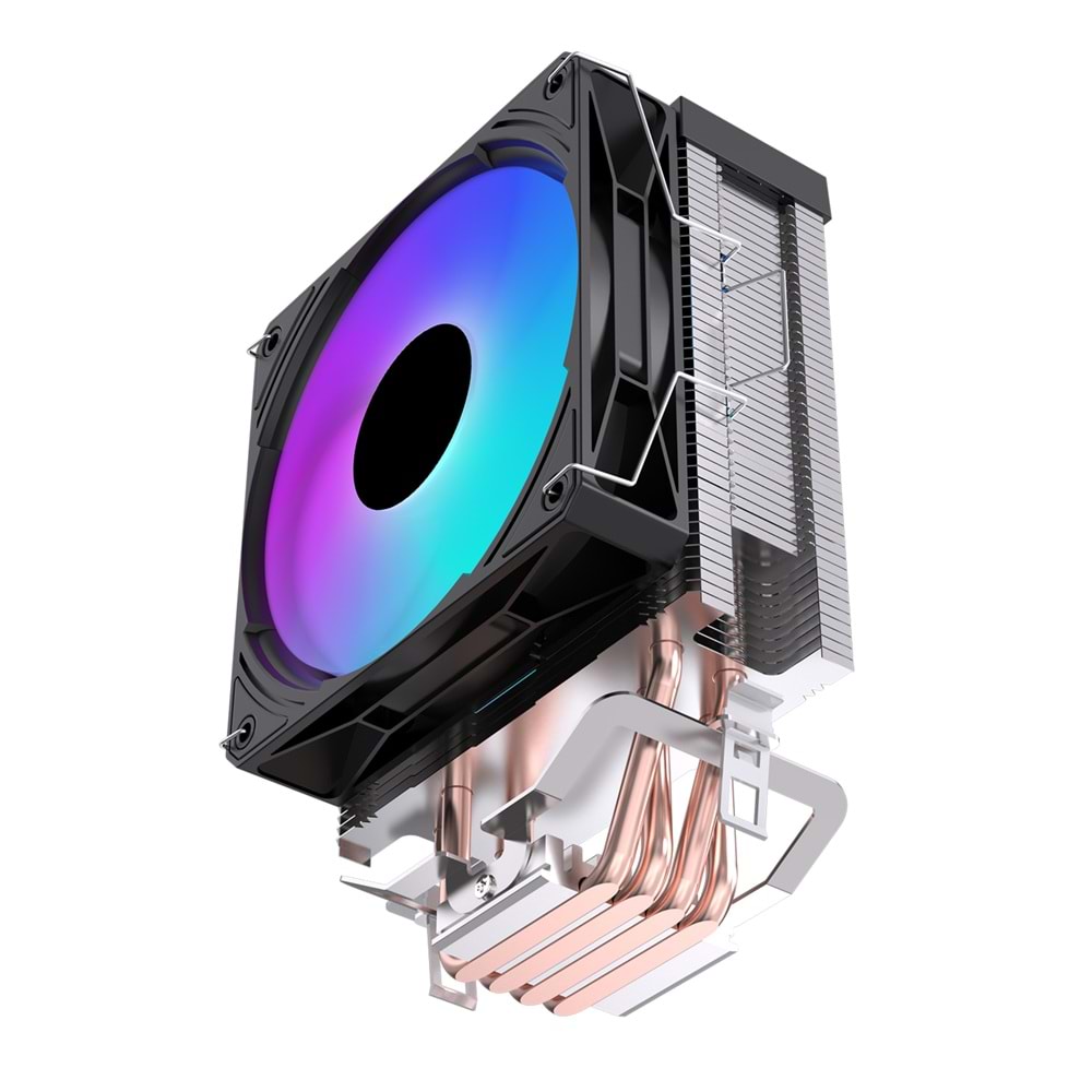 Rampage OCTAGON C40 Siyah ARGB 120mm 170W TDP İşlemci Hava Soğutucu AM5 LGA1851